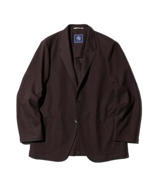 【J.PRESS ORIGINALS】WOOL/COTTON SERGE 3B OLD FIT JACKET, ダークブラウン系, 32