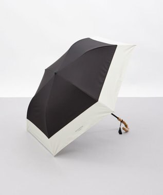 AURORA 【MACKINTOSH LONDON（マッキントッシュ ロンドン）】天然風バイカラー切継ぎ晴雨兼用パラソル（折りたたみ傘）