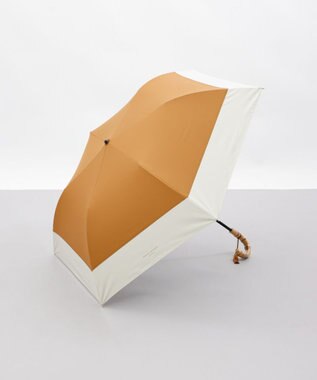 AURORA 【MACKINTOSH LONDON（マッキントッシュ ロンドン）】天然風バイカラー切継ぎ晴雨兼用パラソル（折りたたみ傘）