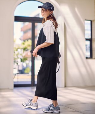 ANY L テレコナロースカート ブラック