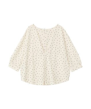 Green Parks 【優秀ブラウス】マルチ機能バックデザインブラウス Dot