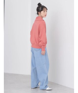 earth music&ecology ハーフＺＩＰスウェット Pink