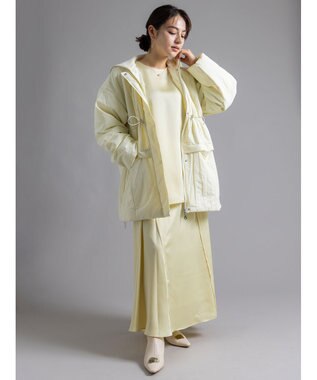 Te chichi 【Atelier Bonheur】サテンロングスカート(セットアップ可)《2025winter catalog item》 イエロー