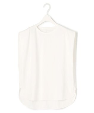 ICB 【接触冷感・UVカット・速乾・洗える】マットスキューバ  ノースリーブプルオーバー オフホワイト系