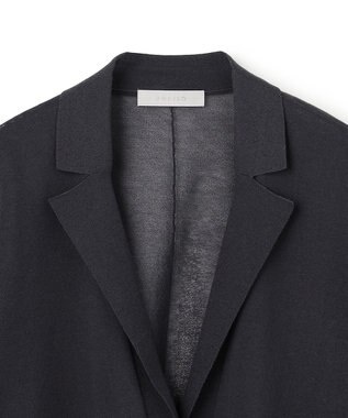 UNFILO シアーフォルムニット ジャケットジレ チャコール