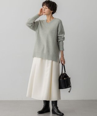 23区 スエード コンビ ドロスト バッグ ブラック系