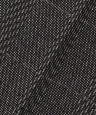 J.PRESS LADIES 【洗える】アルガンシルクチェック テーパード パンツ ブラウン系3