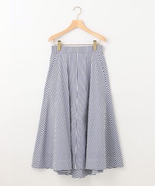 組曲 【洗える】C/Nyブロード スカート ネイビー系1