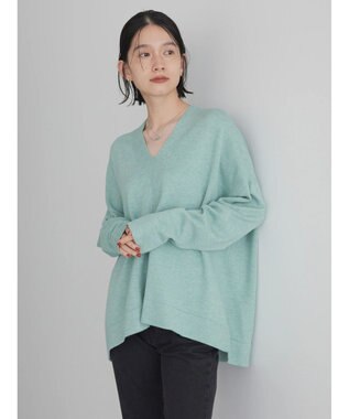 AMERICAN HOLIC バイパチＶネックニットプルオーバー Mint