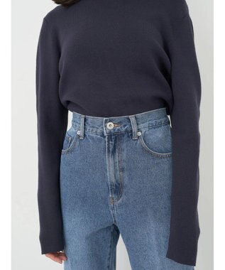 earth music&ecology センタープレスデニムパンツ Light Indigo