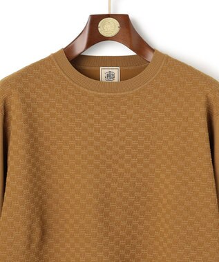 J.PRESS MEN 軽やかに着映える上質ベーシック【ストレッチ / イージーケア】【FLEX YARN】クルーネック ニット ベージュ系