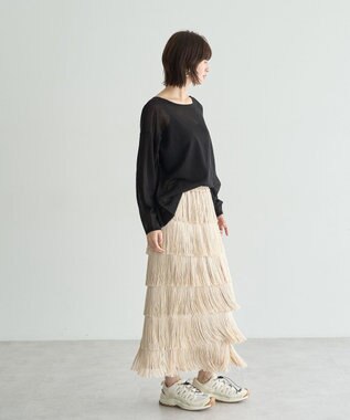 YECCA VECCA シアーニットプルオーバー Black