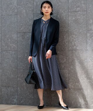 23区 パールモチーフ付 パンプス ブラック系