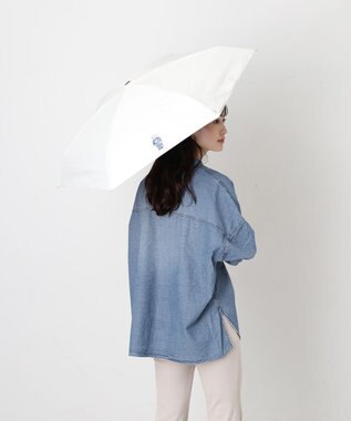MOONBAT 【WEB限定】POLO RALPH LAUREN(ポロ ラルフローレン) 晴雨兼用日傘 折りたたみ傘 コンパクト ポロベア 一級遮光 遮熱 UV オフホワイト