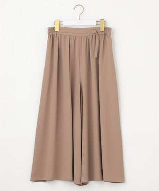 ANY SIS 【洗える】トロミワイドタック パンツ ライトモカ