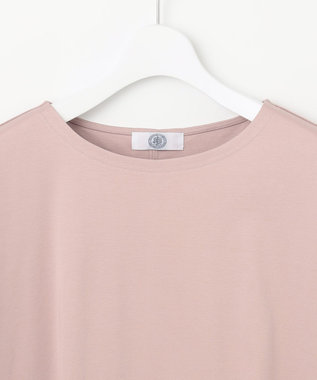 J.PRESS LADIES L 【接触冷感】コットンスムース フレンチスリーブ カットソー ピンク系