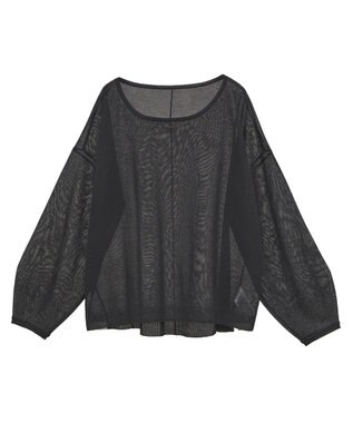 YECCA VECCA シアーニットプルオーバー Black