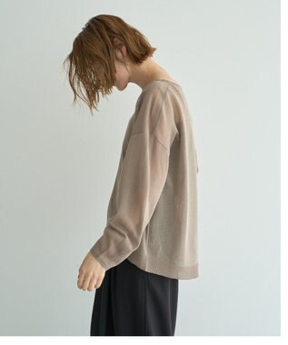 YECCA VECCA シアーニットプルオーバー Beige