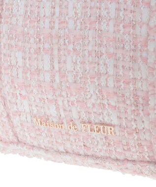 Maison de FLEUR ピンクマニアボリュームリボン2WayトートMバッグ Pink