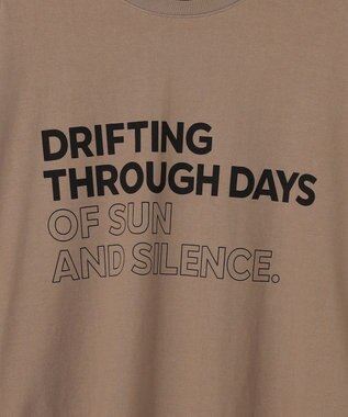 23区 【SLOW/一部店舗限定】ヴィンテージライクジャージー Tシャツ モカ×ブラック