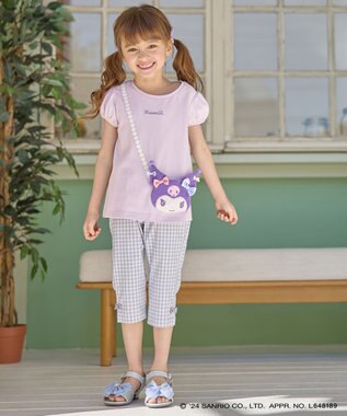 ANY KIDS 【サンリオキャラクターズ×any FAM】ポシェットTシャツ ラベンダー×クロミ
