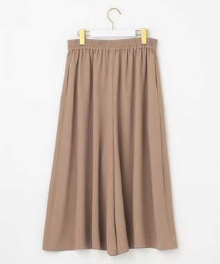 ANY SIS 【洗える】トロミワイドタック パンツ ライトモカ