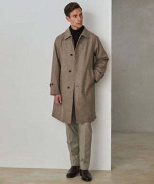 GOTAIRIKU 新色追加【洗える/チクチクしにくい/ピリングしにくい】イタリア糸 ハイゲージ タートルネックニット_WOOL100％ ダークブラウン(25年秋冬新色)