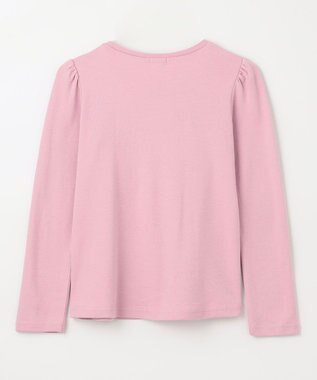 ANY KIDS ミラクルスパンコール長袖Tシャツ ピンク（オムライス×クマ）