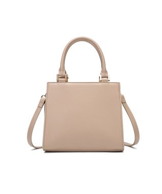 style code 【MERCURYDUO/マーキュリーデュオ】メタリッククラック調型押し フラップハンドバッグ グレージュ