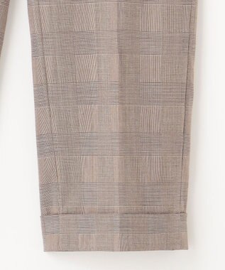 J.PRESS LADIES T/R/W グレンチェック パンツ ブラウン系3