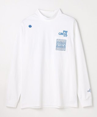 PW CIRCULUS 【吸水速乾 / UV遮蔽率99.5% UVカット / ストレッチ】【MEN】DELFT ロングスリーブモックT ゴルフ ホワイト系