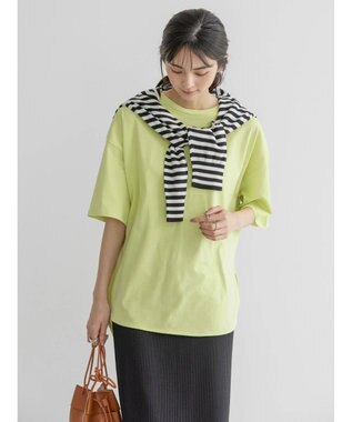 AMERICAN HOLIC 抗菌防臭ラウンドテールカットプルオーバー Yellow