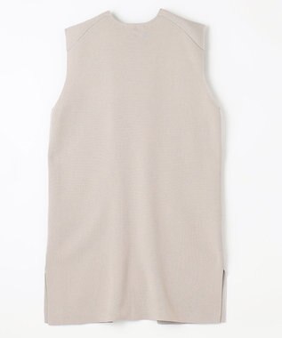 ANY L 【洗濯機可能】スタイルアップ ニットジレ サンドベージュ