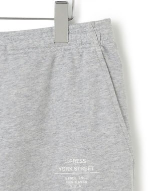 J.PRESS YORK STREET 【UNISEX】裏毛ロゴ刺繍スウェットパンツ ライトグレー系