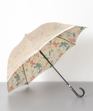 AURORA シャルル ジョルダン 水彩調のカサブランカ柄 ジャンプ式耐風傘