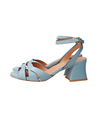 INTER-CHAUSSURES 【DUCCIO DEL DUCA】ラウンドトウアンクルストラップサンダル ライトブルー