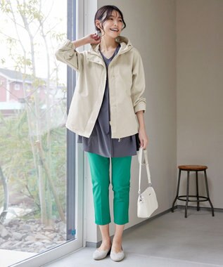 Tiaclasse 【テフロン加工・撥水・花粉ガード】マウンテンパーカー アイボリー