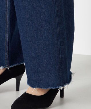 NAVE 【Nave　洗える】デニム ワイドパンツ ネイビー系