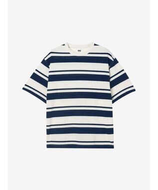 HELLY HANSEN ショートスリーブドライカノコボーダーティー オフホワイト