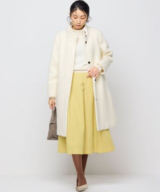 組曲 【2WAY・WEB限定】ウールカシミヤミックス ハイネックニット アイボリー系