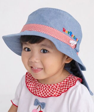 MIKI HOUSE HOT BISCUITS 【44-54cm】 ダンガリー素材 クロッシェ(帽子)