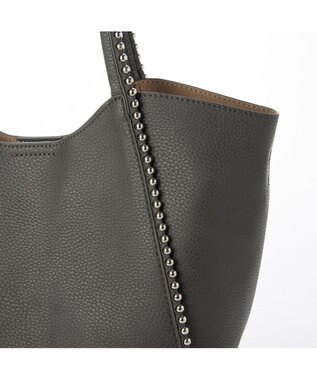 UNBILLION cachecache ボールチェーン2wayトートバッグ ダークグレー