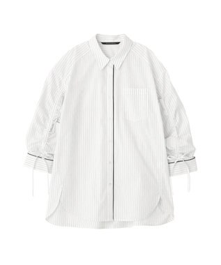 YECCA VECCA イージーケアドロストシャツ Stripe