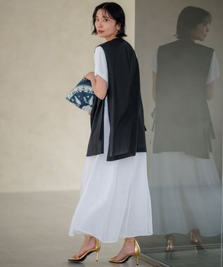 23区 L 【新色追加/VERY5月号掲載】レーヨンポリエステルストレッチ プルオーバー ニット ホワイト系