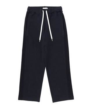 HAAG スマイルコットン SIDE RIB SWEAT PANTS スウェットパンツ ブラック