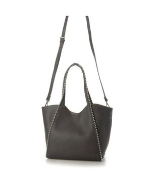 UNBILLION cachecache ボールチェーン2wayトートバッグ ダークグレー