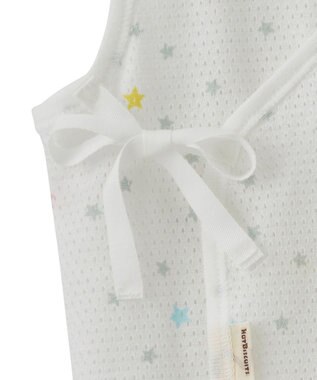 MIKI HOUSE HOT BISCUITS 【50-60cm】 メッシュ素材 ノースリーブ短肌着 白