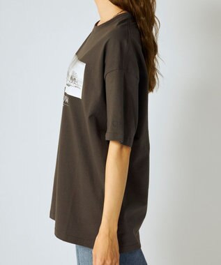 OP／FILA 【Ocean Pacific】フォトプリントTシャツ チャコールグレー