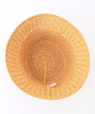 ANY フェイクラフィアニットバケット ベージュ