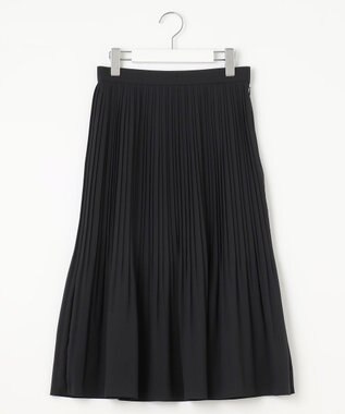 J.PRESS LADIES S 【洗える】ノルディス2wayジョーゼット プリーツ スカート ブラック系